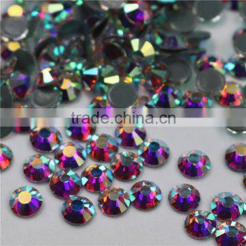Top Quality Factory Price Wholesale Crystal AB Flatback Hotfix Iron on Rhinestone