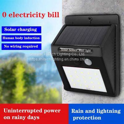 LED Solar Street Light Outdoor Solar Light 3 Light Mode Waterproof Motion Sensor Garden Courtyard Path Courtyard Safety Lighting photo-4