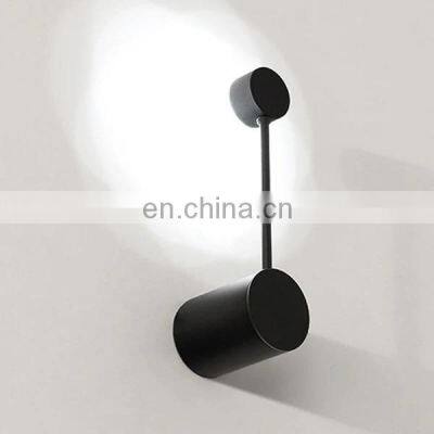 Modern Circular Art Deco LED Wall Lamp Black Multi Heads Wall Light