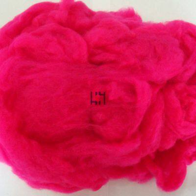 Dope Dyed Rose Polyester Staple Fiber