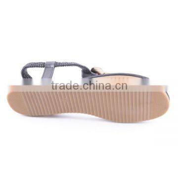 New Design Fashion Ladies Simple Flat Summer Elastic Loop Happy Feet Sandals 2016 photo-6