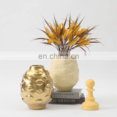 America Ceramic Home Decoration Jonathan Adler Design Lip Vase