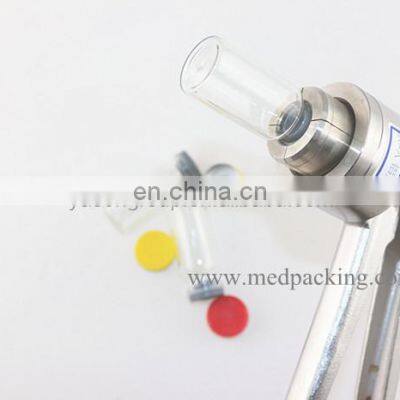 100sets/ Lot 10ml Glass Vials+20mm Vial Stopper + 20mm Flip off Caps + 1pcs 20mm Vial Crimper photo-5