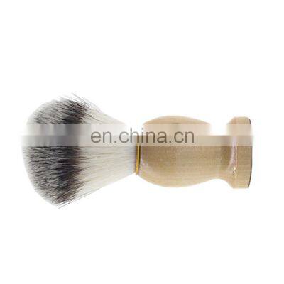 Wholesale Men Grooming Shave Shaving Brush Synthetic Hair Wooden Handle Shaving Brush Barber Brush Knots photo-3