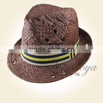 2015 Hand weaved dye paper cowbody hat