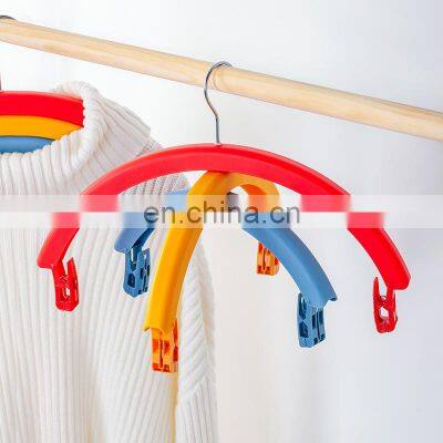 Rainbow Laundry Customised Balcony 3layer Sale Rotatable Hand Lifting Multi Layer Dog Clothes Hanger photo-3