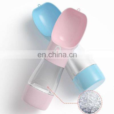 Large Travel Multifunctional Portable Pretty 2 in 1 Portable Pet Dog Water Bottle