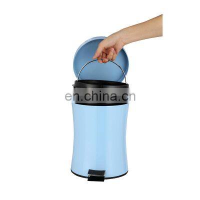 Stainless steel bathroom indoor trash can garbage bin with pedal