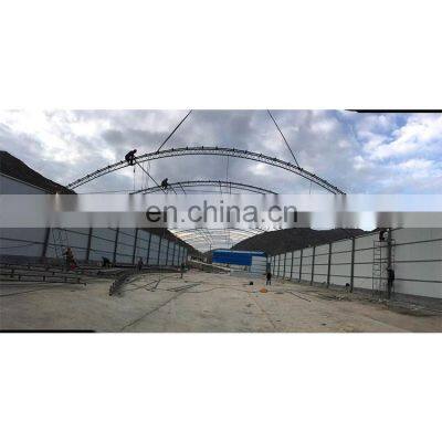 Arched Roof Design Prefabricated Light Weight Steel Structure for Coal Storage Building Construction photo-5