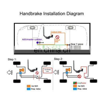 AUSO Universal Modification Long-handle Drift Hydro Handbrake With Handbrake Pot For Racing Car