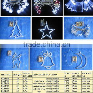 battery operated led light christmas lights for holiday decorations factory wholesale