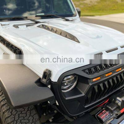 Spedking 2018 JL JT Hood Bonnet Car Offroad 4x4 Auto Accessories Car Hood for Jeep Wrangler
