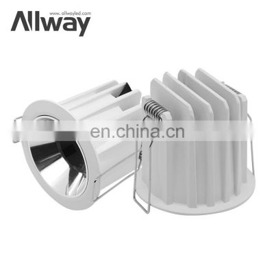 High Brightness Small Size Ceiling Spot Lamp Fixture Housing COB 9Watt LED Downlight