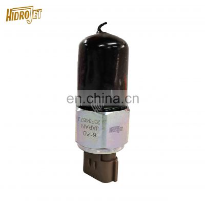 HIDROJET excavator PC400-8 fuel pressure sensor ND499000-6160 common rail sensor 499000-6160 4990006160 for PC450-8