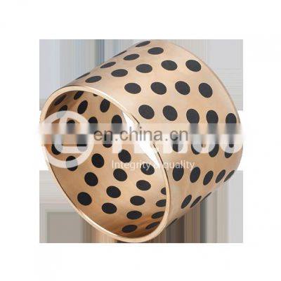 CuSn5Pb5Zn5 Copper Alloy Base With Graphite Solid Lubricating Bronze Bushing For Consecutive Casting and Rolling Machines