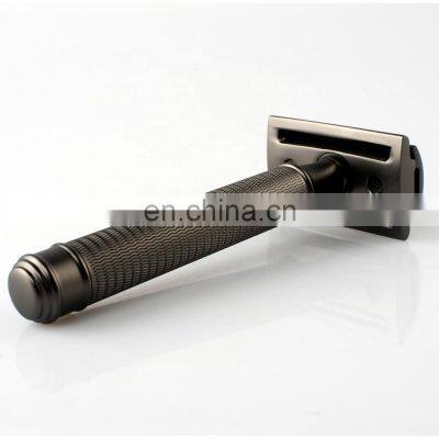 Adjustable Metal Brass Handle Chrome Safety Razor Shaving Machine For Man photo-3