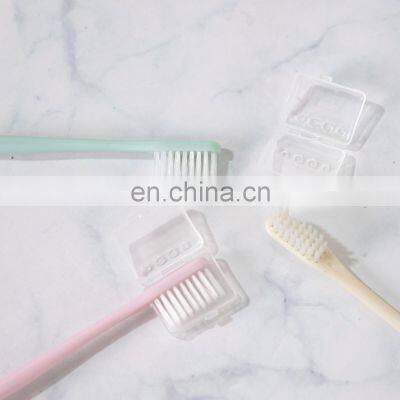 Wholesale Natural Degradable Organic Wheat Straw Ecological Toothbrushes 10 Pcs