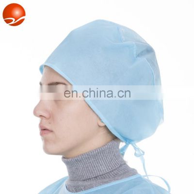 Medical Use Non Woven SMS+PP Doctor Cap with Ties for Hospital