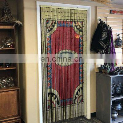 Vietnam Cheapest The eye Bamboo Beaded Door Curtain The summer beaded painted door curtain Wholesale