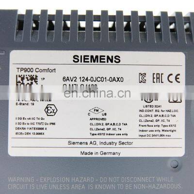 In Stock for Siemens SIMATIC HMI 6AV2124-0JC01-0AX0 TP900 Comfort Panel Siemens Touch Screen SIMATIC HMI photo-5