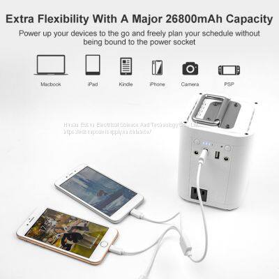 Multifunctional 100W Mobile Power Supply Portable Car Jump Starter Power Bank photo-4