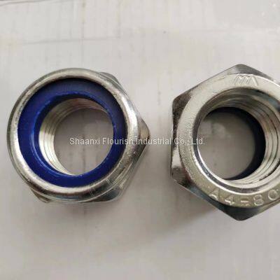 DIN 985 Standard Hexagon Lock Nut Prevailing Torque Type With Nylon Insert photo-2