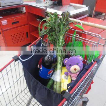 divider inserted grocery cart shopping bag for food store grocery store for mall