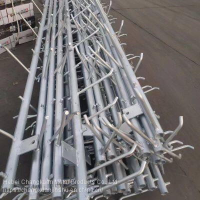 Customized processing of hot-dip galvanized steel pipe climbing ladder for power engineering steel pipes and poles