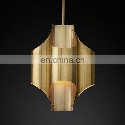 Antique bedroom dining kitchen copper chandelier Cathedral brass pendant light modern fixtures