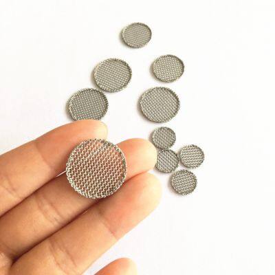 Round Shape 304 Stainless Steel Woven Wire Mesh Filter Disc For Water Treatment