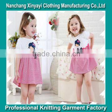 2014 New design baby dress/child dress for little girl from China garment factory