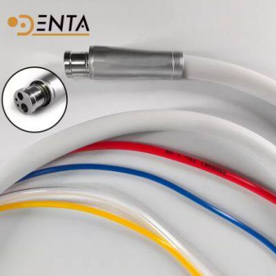 4 Holes Dental Handpiece Tube Tubing Metal Joint High Quality Hose Connector Dental High Speed Water Pipe Tools Parts photo-2