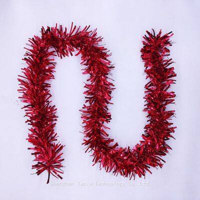 Colorful Rainbow Tinsel Garlands - Shiny Decor for Holiday Parties & Tree Ornaments photo-2