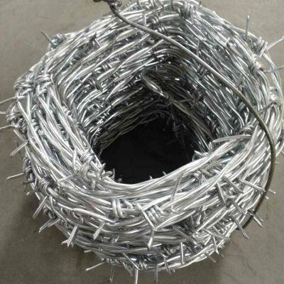 High Quality Zinc Coated Mild Steel Barbed Wire Mesh Hot Dipped Galvanized Sheep Fence for Protection for Railway Use