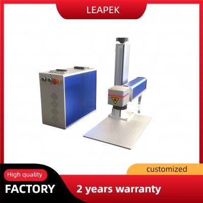 20 Watts Portable Mini Button Fiber Laser Marking Machine for Plastics
