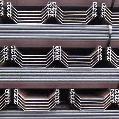High Quality Type II Carbon Hot Rolled U-Shape Steel Sheet Pile 600*210*18mm 12m Length Good Price for Steel Profile photo-2
