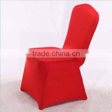 red universal spandex chair cover for various events, strong elastic chair cover for durable use