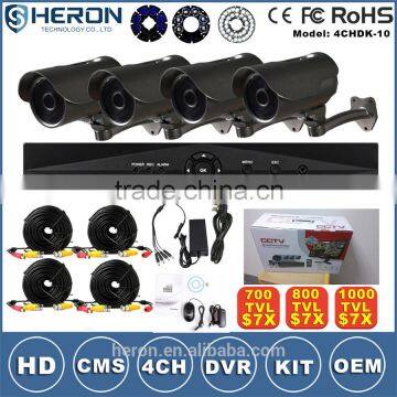4 Channels 960H High Defination Hybrid DVR HDMI H.264 Mobile Phone View DVR Kit photo-2