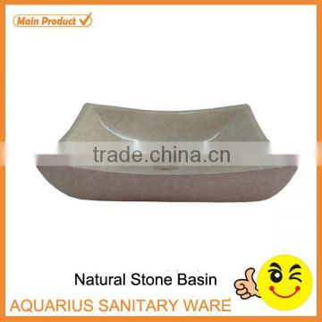 Art Marble Rectangular Stone Sink