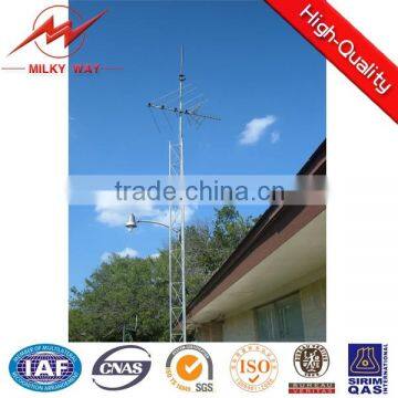 2015 treated telescopic cctv camera mast pole for Africa 25m