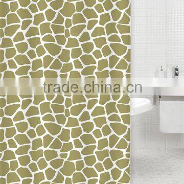 100% Polyester Macadam Printed Shower Curtain