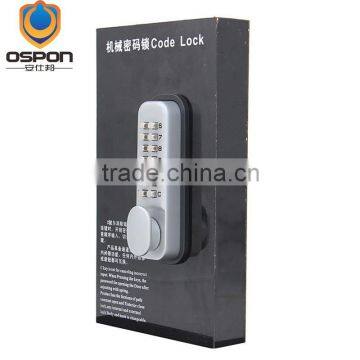 OSPON Mechanical Keyless Narrow Hook Sliding Door Lock STAIN CHROME OS252 photo-2