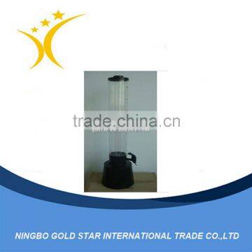 Plastic ice draft beer tower dispenser