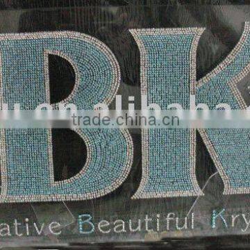 crystal LOGO sign with plexiglass