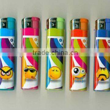 FH-810 disposable plastic electronic lighter with sticker