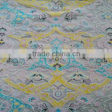 2016 new Italian colorful cheap flower lace fabric wholesale overseas