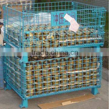 Folding warehouse storage cage(manufacturer)