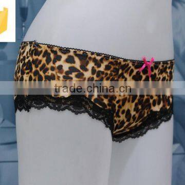 Fashion High Quality Wholesale Hot Sell Sexy Leopard Print Lace Sexy Lady Panty photo-2