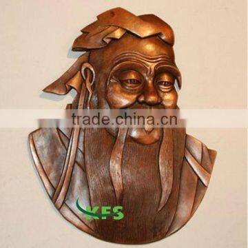 Bronze ancient famous teacher statue