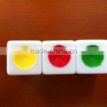16MM Square Corner Big Circle Point Dice/Red Yellow Green Dice/personalized Dice photo-4